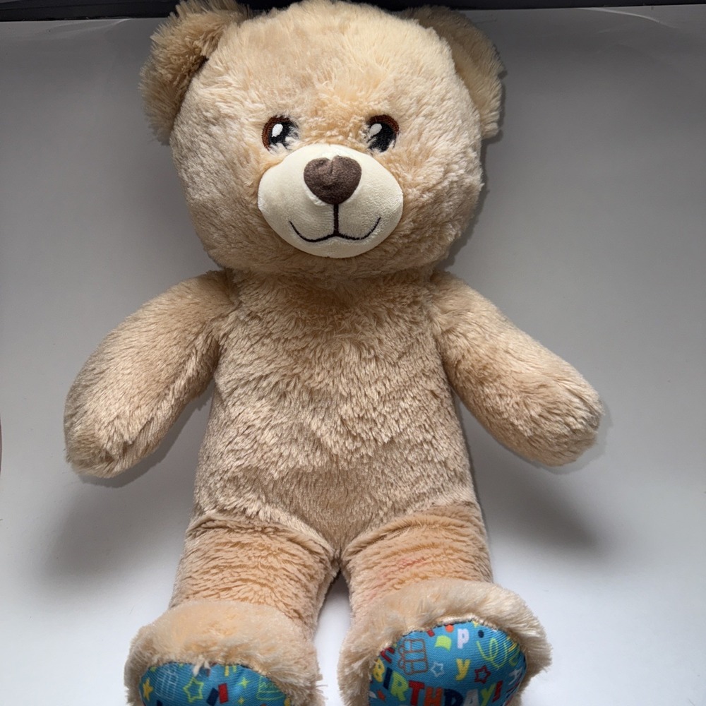 Build-A-Bear BAB | Happy Birthday Bear | 17" Plush | Excellent Condition Clean